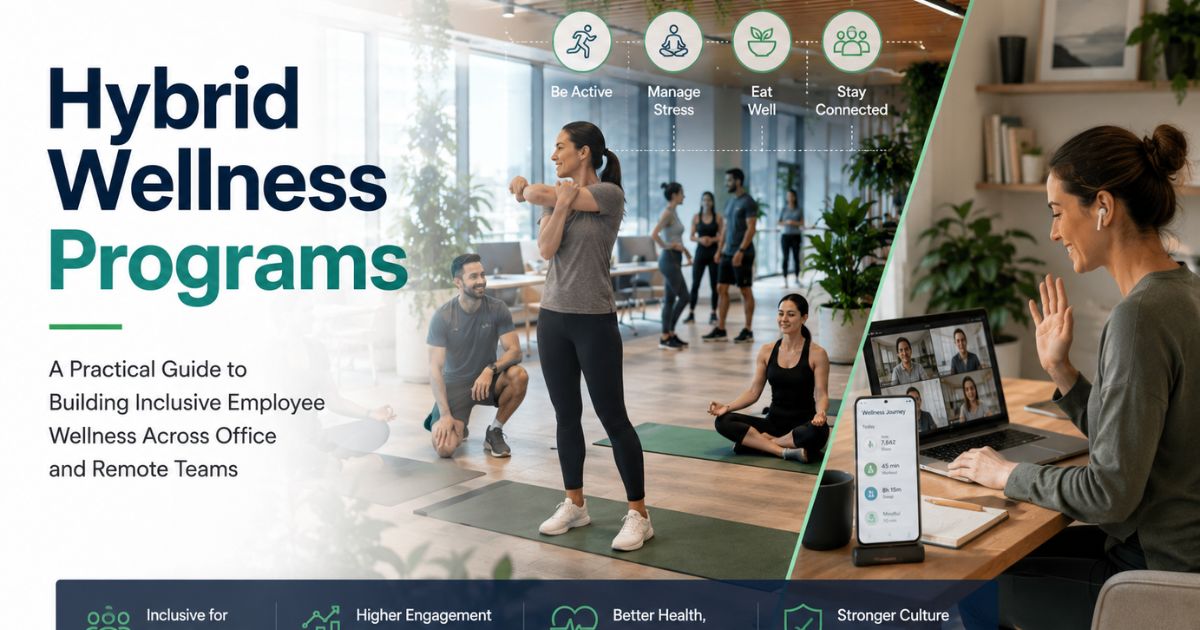 Hybrid Wellness Programs: The Complete Guide to Blending In-Person and Digital Wellness for Distributed Workforces 