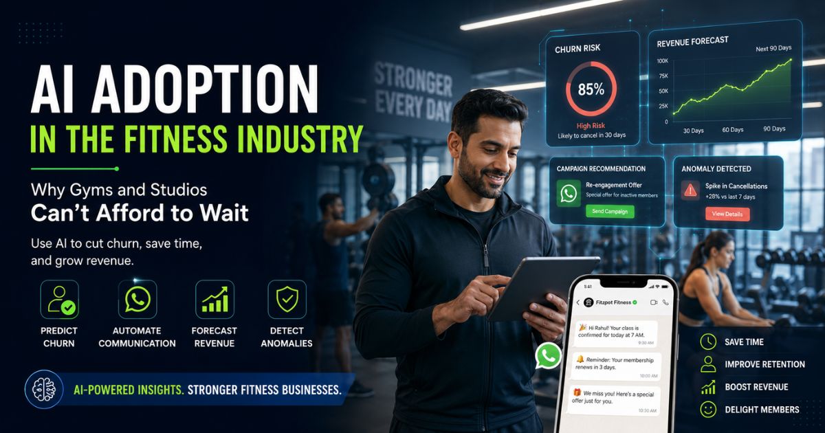 AI Adoption in the Fitness Industry: Why Gyms and Studios Can't Afford to Wait