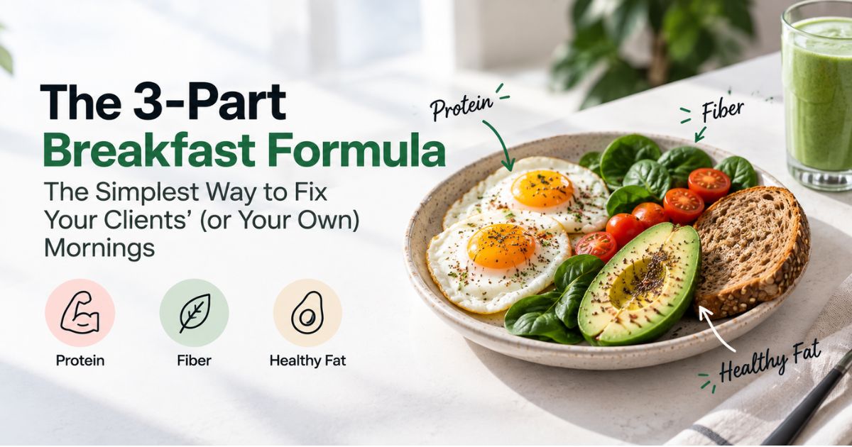 The 3-Part Breakfast Formula: The Simplest Way to Fix Your Clients' (or Your Own) Mornings